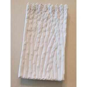 White Ceramic Asparagus Platter Serving Plate 6.75" x 12.5"